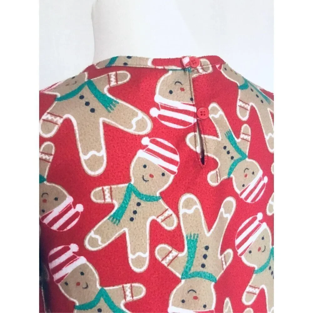 GYMBORee Girls 5/6 Gingerbread Cookie Nightgown